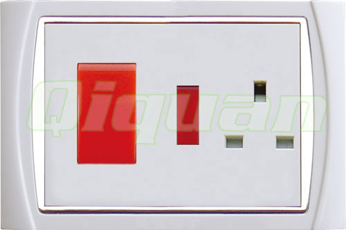 45A Switch with 13A Switch Socket